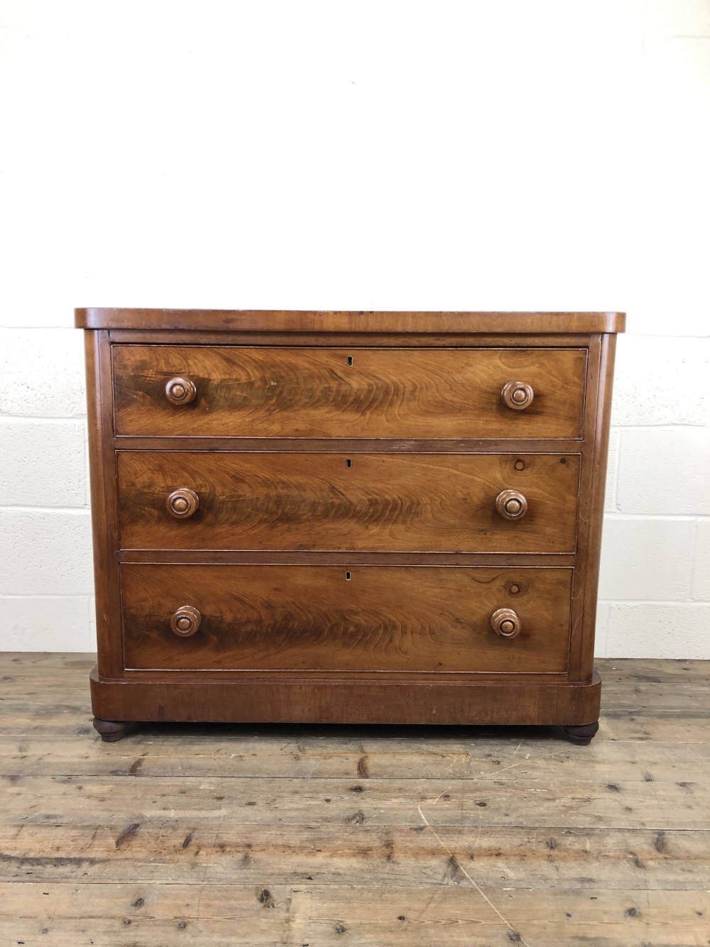 Victorian Mahogany Chest of Three Drawers