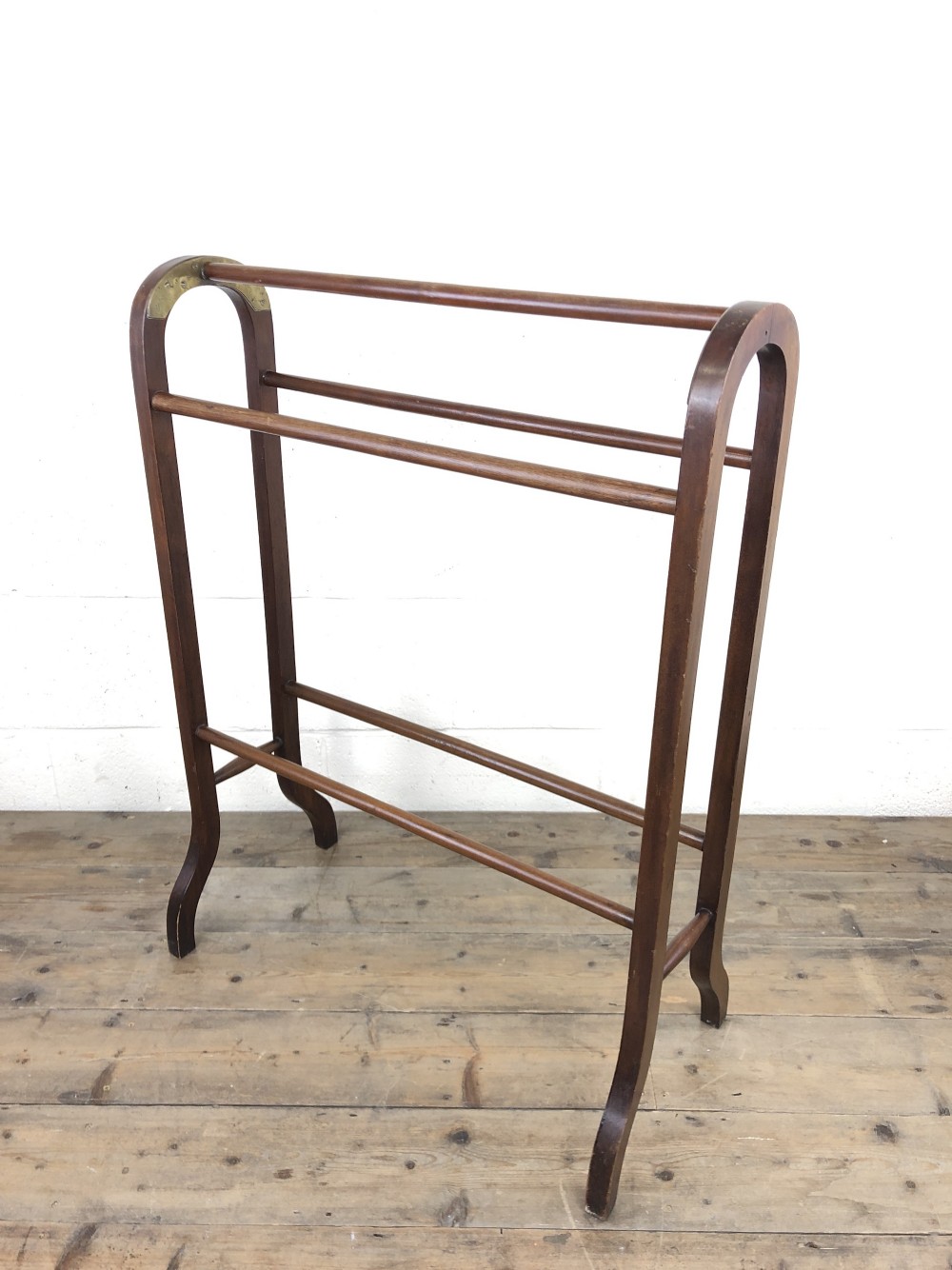 Antique Mahogany Towel Rail