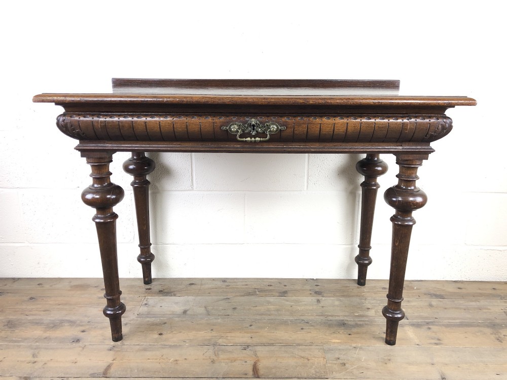19th Century Oak Hall Table