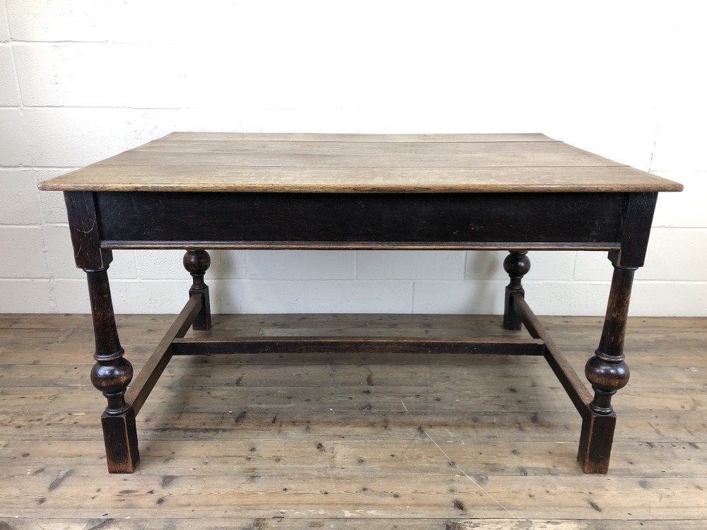 Victorian Oak Farmhouse Table 