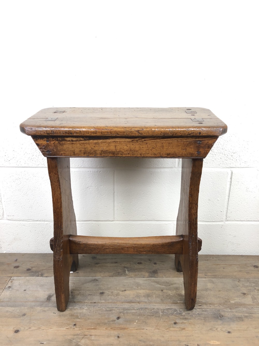 Early 19th Century Welsh Pine Chapel Stool 