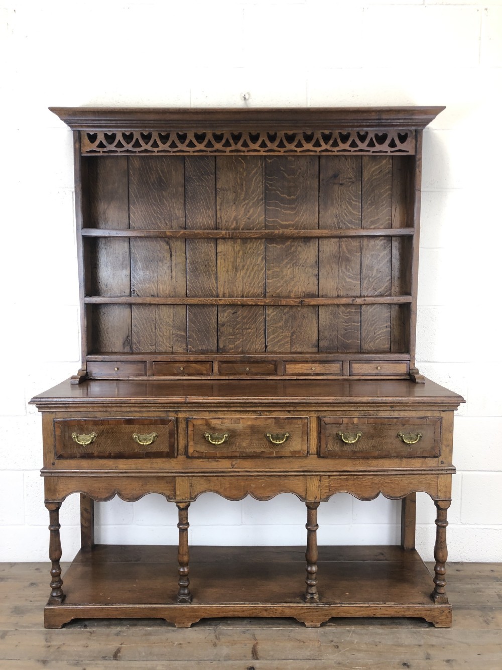 Antique Oak Pot Board Dresser