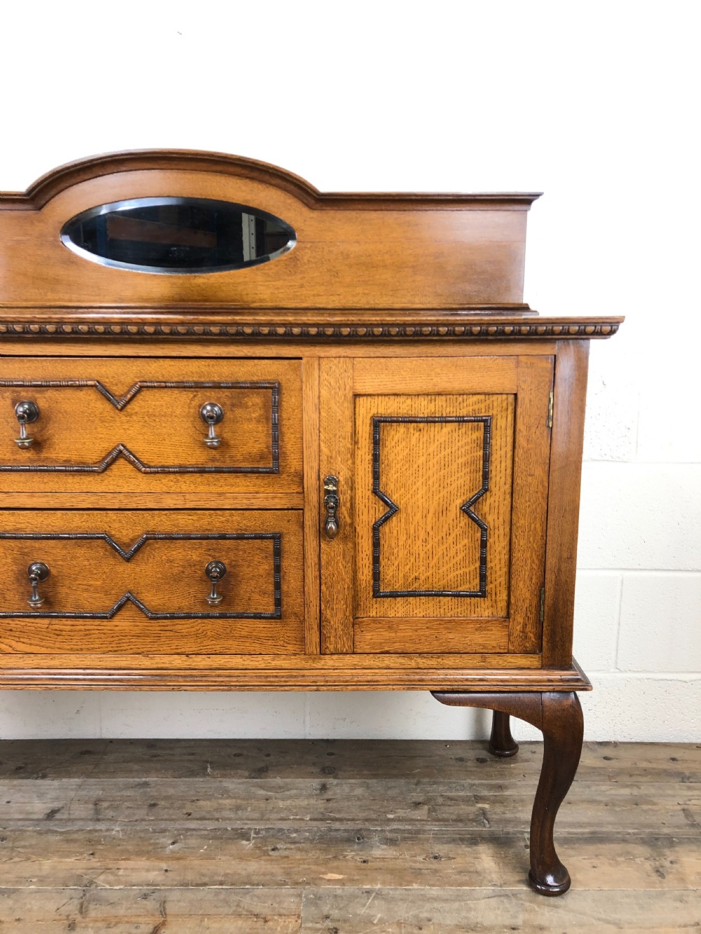 Early 20th Century Antique Oak Sideboard View II