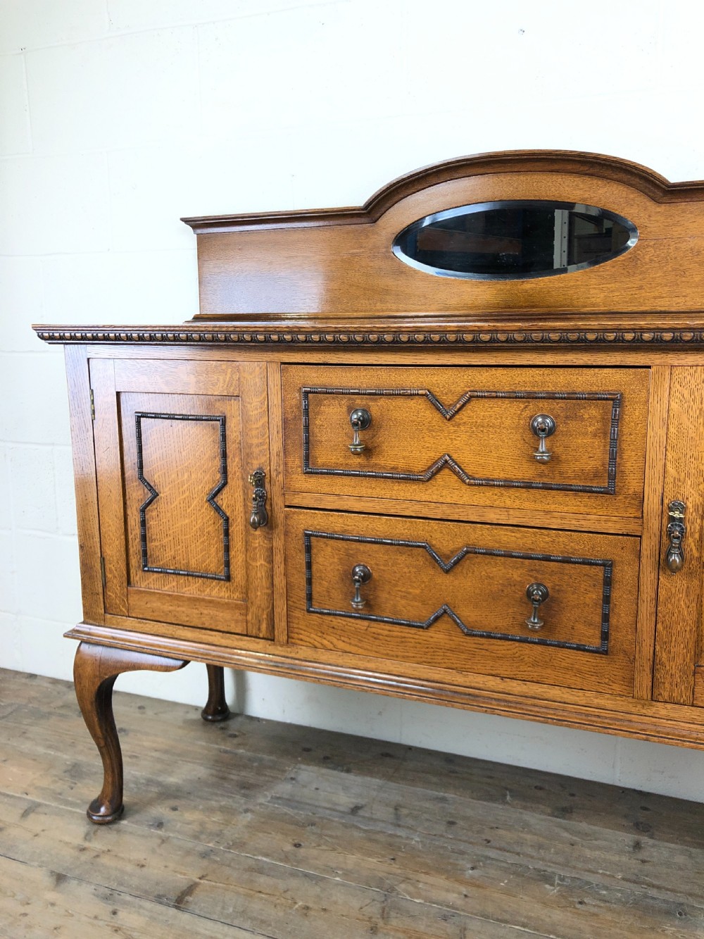 Early 20th Century Antique Oak Sideboard View III