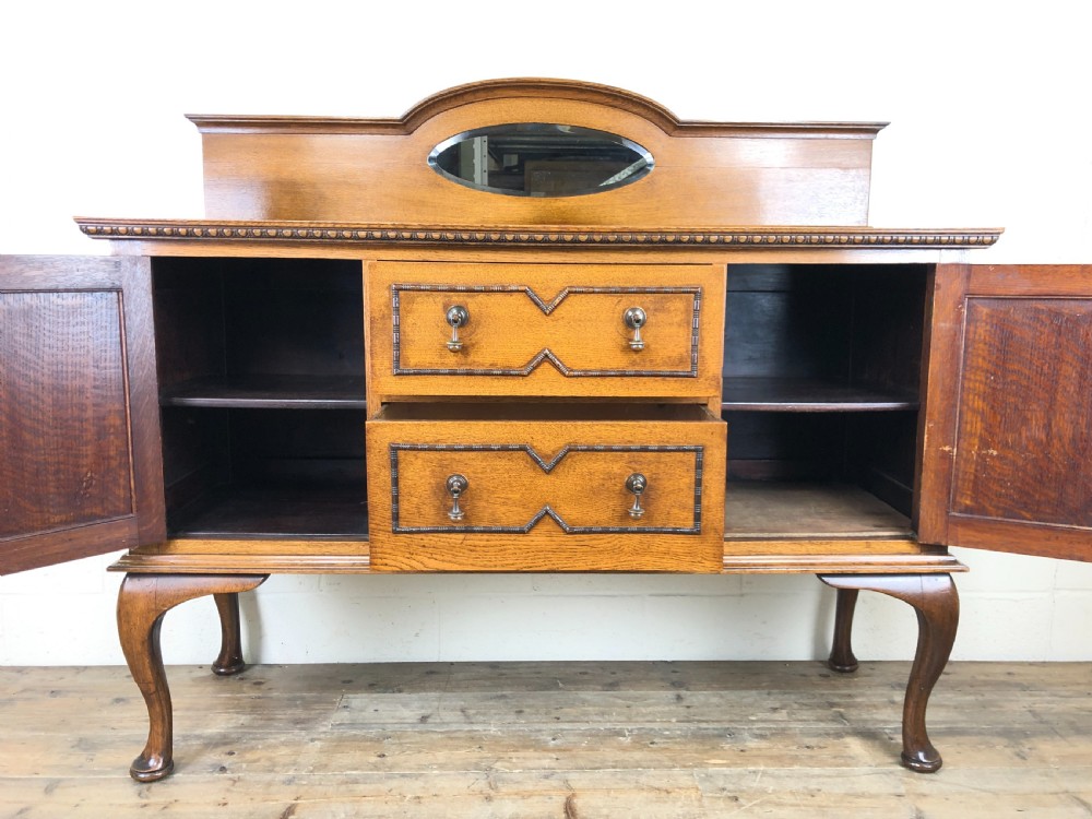 Early 20th Century Antique Oak Sideboard View V
