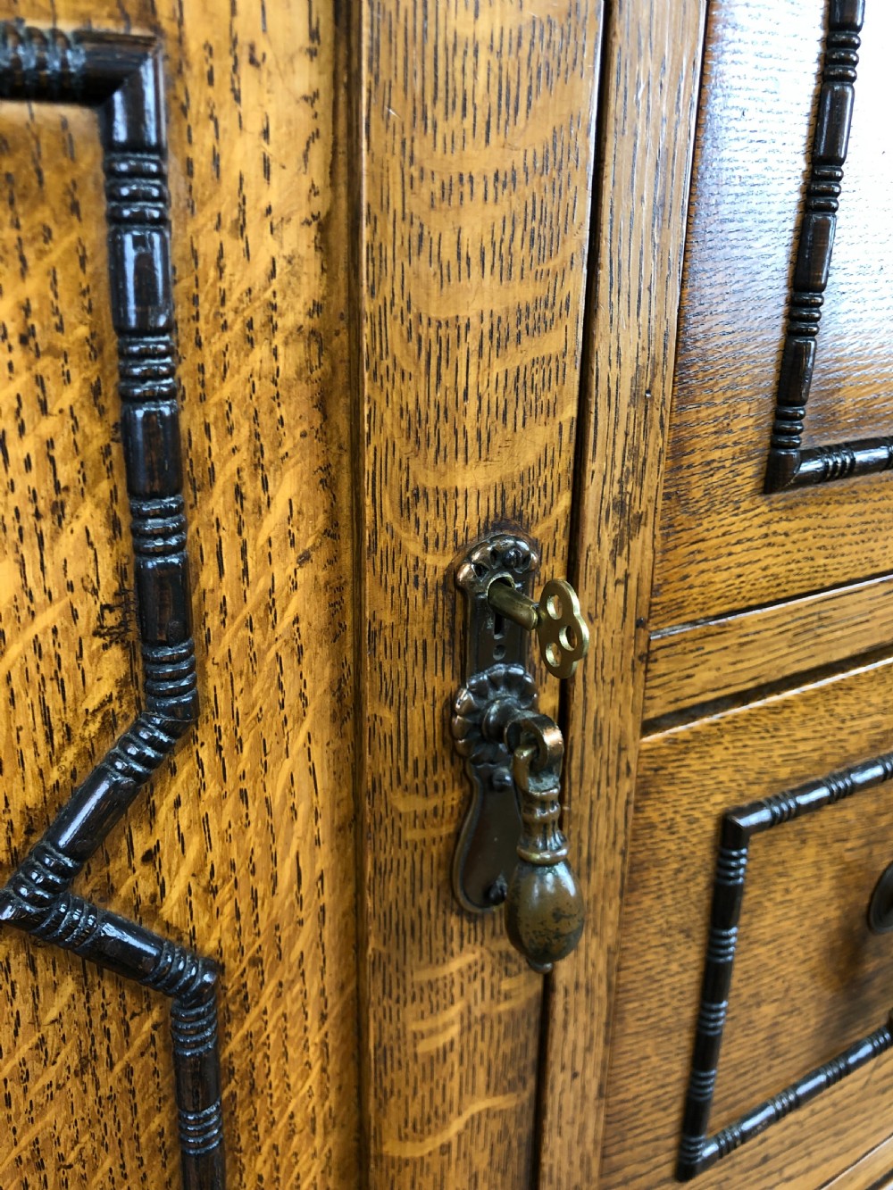 Early 20th Century Antique Oak Sideboard View VII