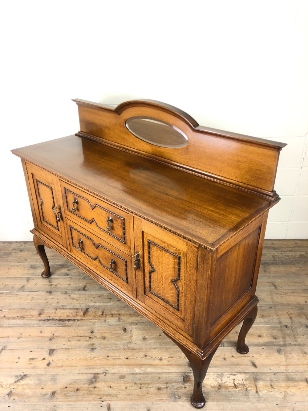 Early 20th Century Antique Oak Sideboard View IX