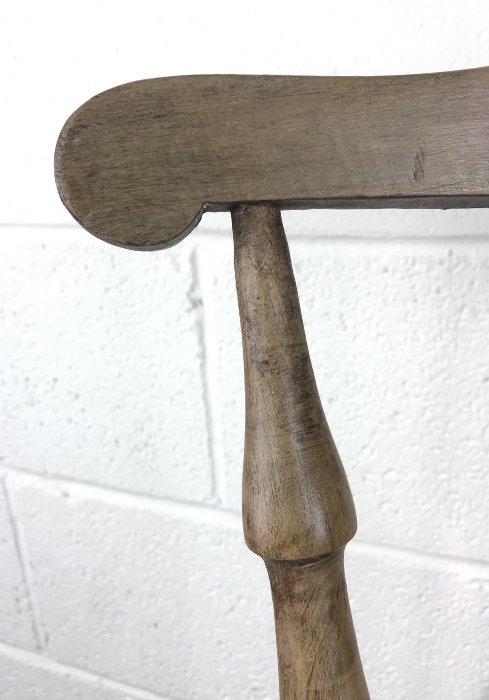Early 20th Century Antique Beech Penny Seat Armchair View IX