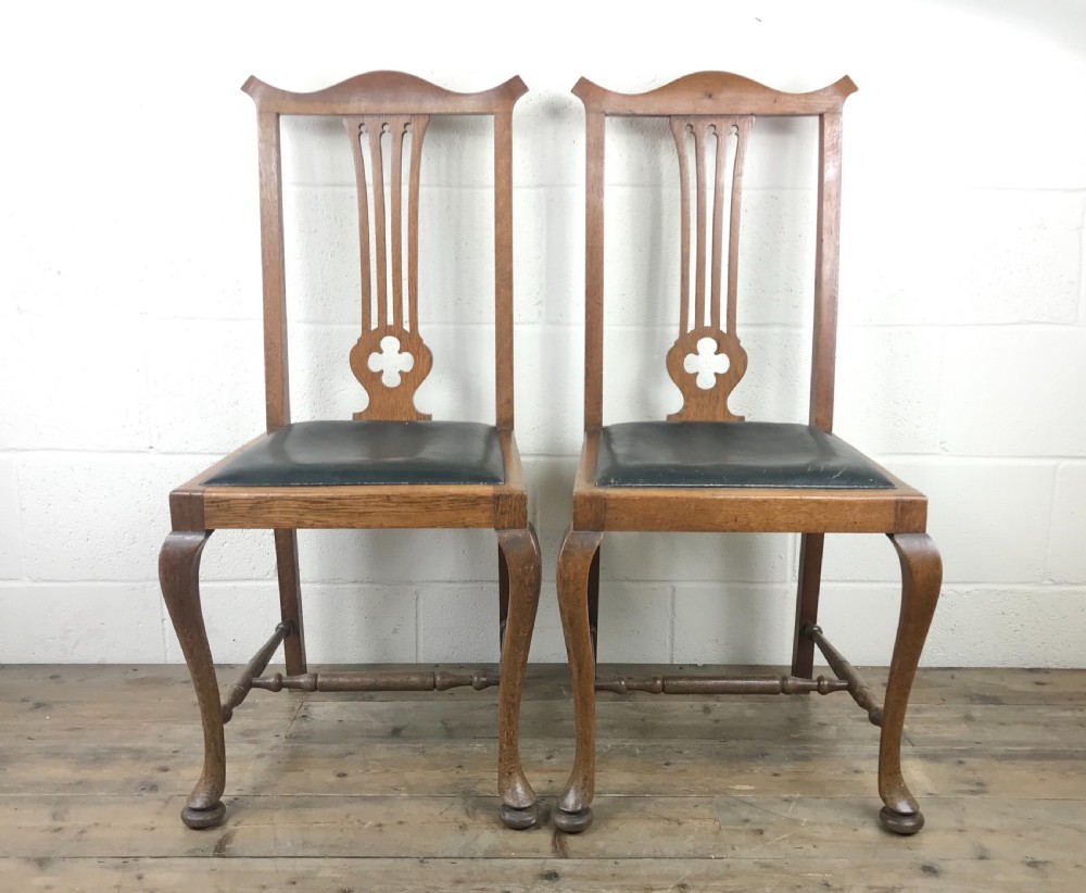 Pair of Antique Arts & Crafts Style Chairs