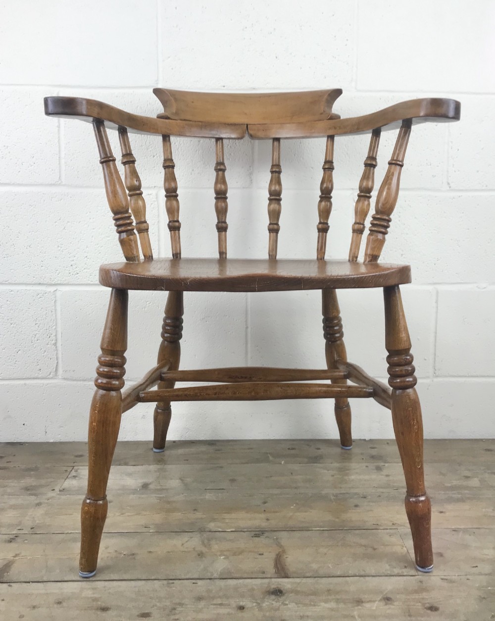 Antique Beech and Elm Smoker’s Bow Armchair View III