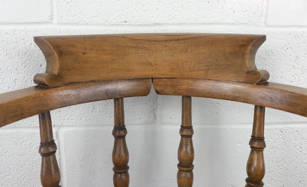 Antique Beech and Elm Smoker’s Bow Armchair View IV