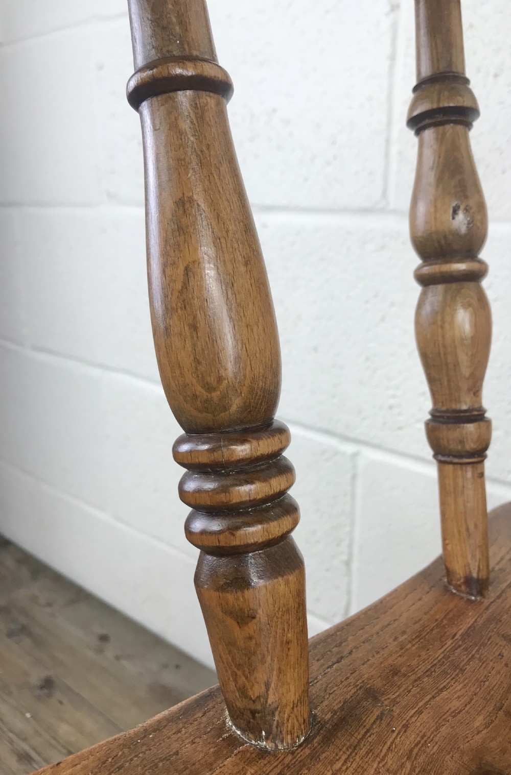 Antique Beech and Elm Smoker’s Bow Armchair View VI