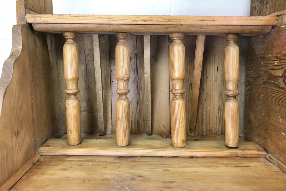 Unusual Victorian Antique Pine Chicken Coop Dresser View IV