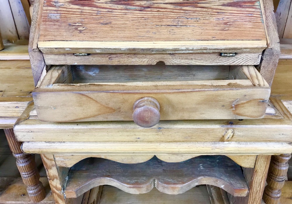 Unusual Victorian Antique Pine Chicken Coop Dresser View IX