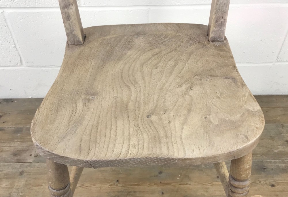 Pair of Antique Bar Back Farmhouse Chairs View IX