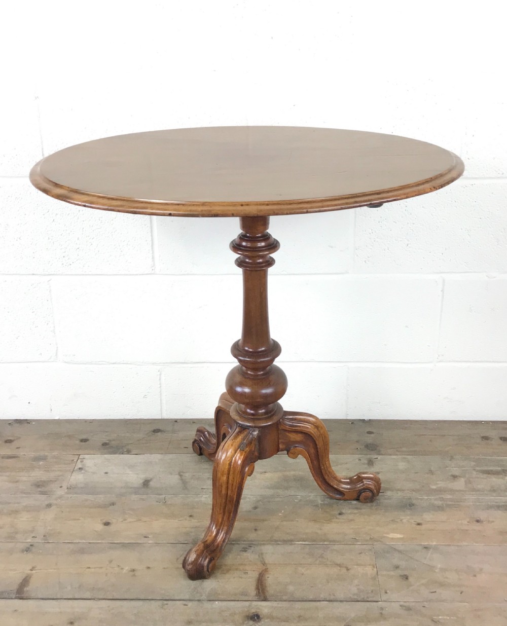 Victorian Mahogany Oval Tilt Top Side Table View III