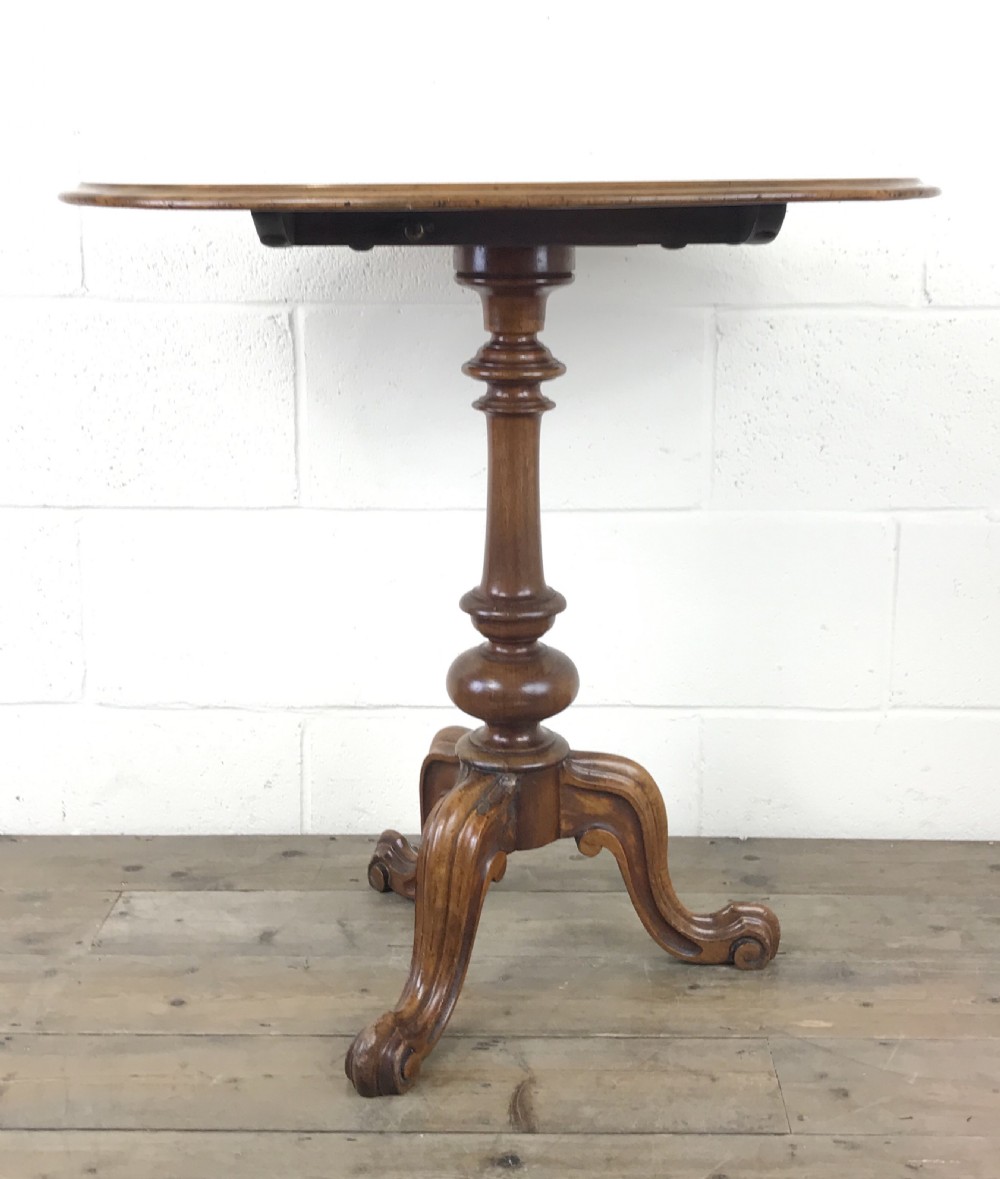 Victorian Mahogany Oval Tilt Top Side Table View IV