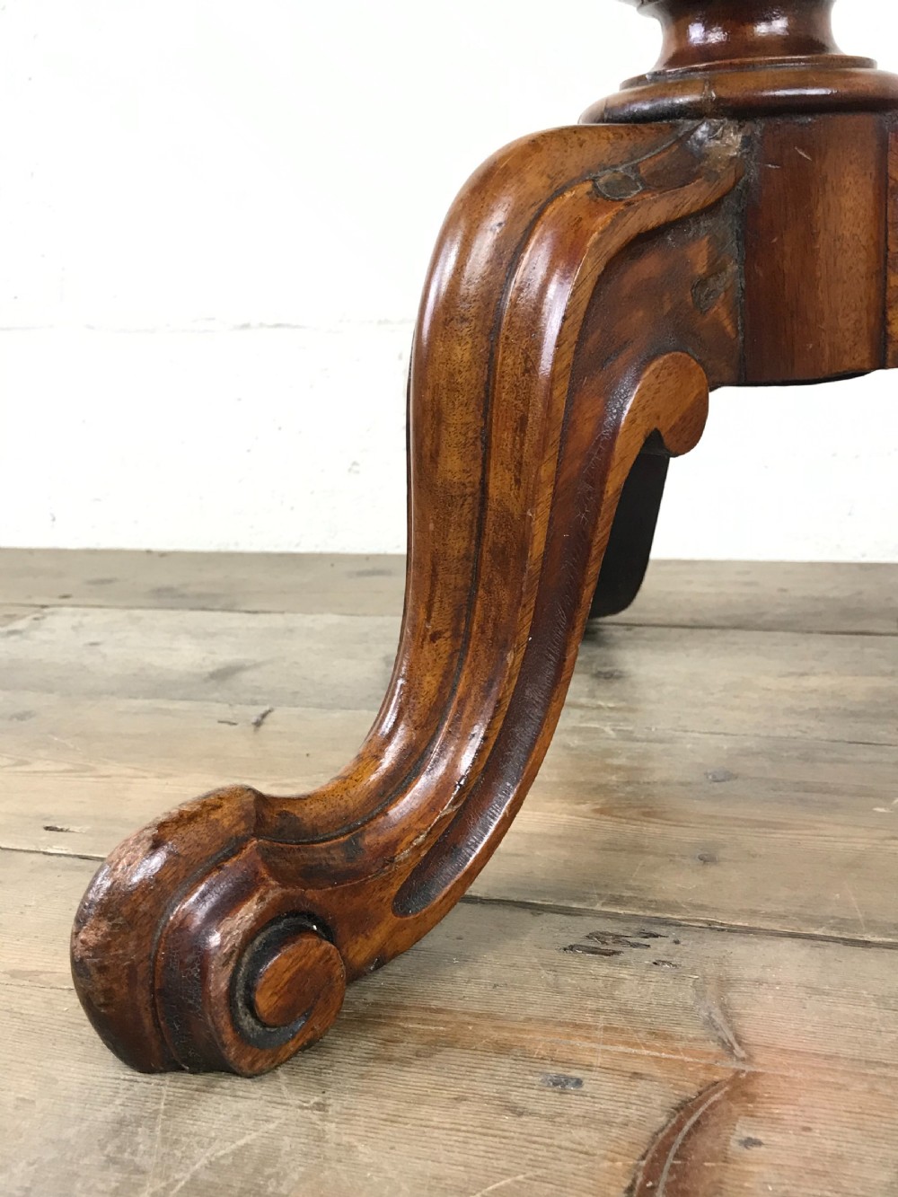 Victorian Mahogany Oval Tilt Top Side Table View V