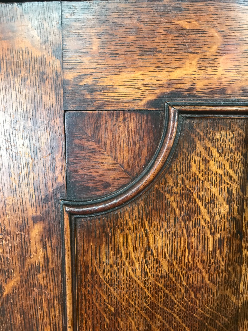 Antique 19th Century Oak Corner Cupboard View III
