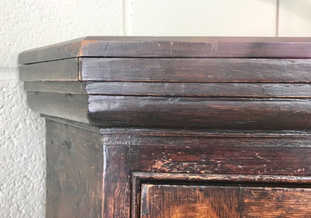 Antique 19th Century Oak Corner Cupboard View V
