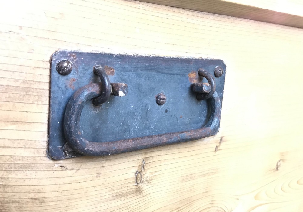 Victorian Antique Pine Trunk View XI