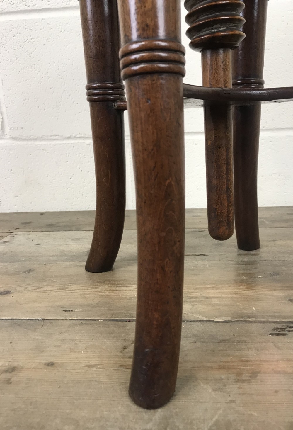 Victorian Walnut Piano Stool View IV