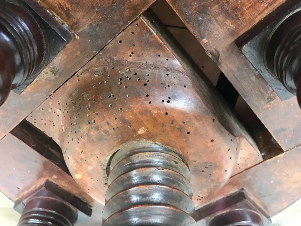 Victorian Walnut Piano Stool View VII