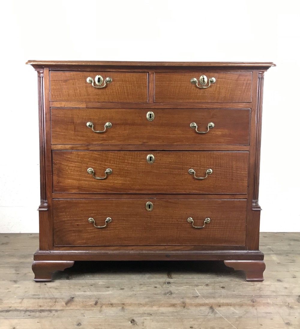 George III Walnut Chest of Drawers