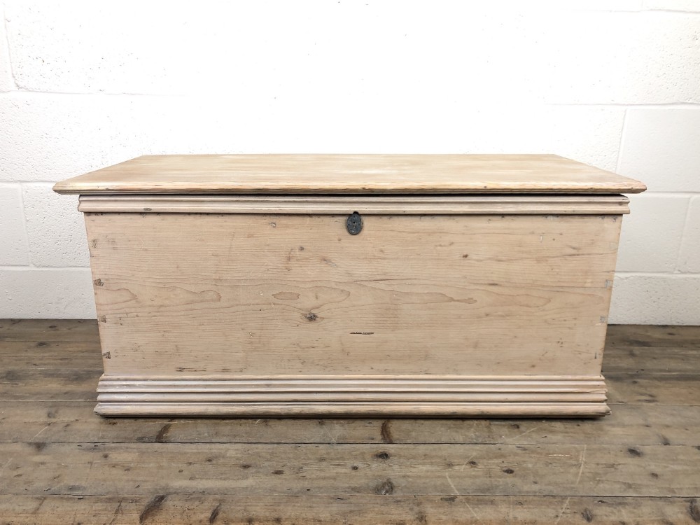 Antique Pine Trunk or Blanket Box