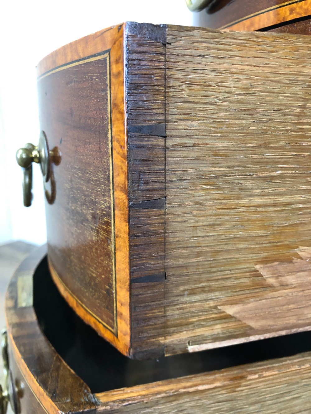 Edwardian Inlaid Mahogany Kidney Shaped Kneehole Desk View XV