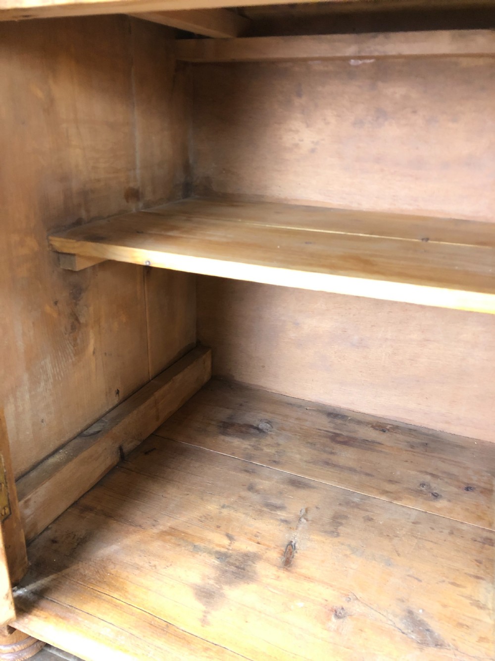 Rustic Antique Pine Dresser Base Sideboard View V