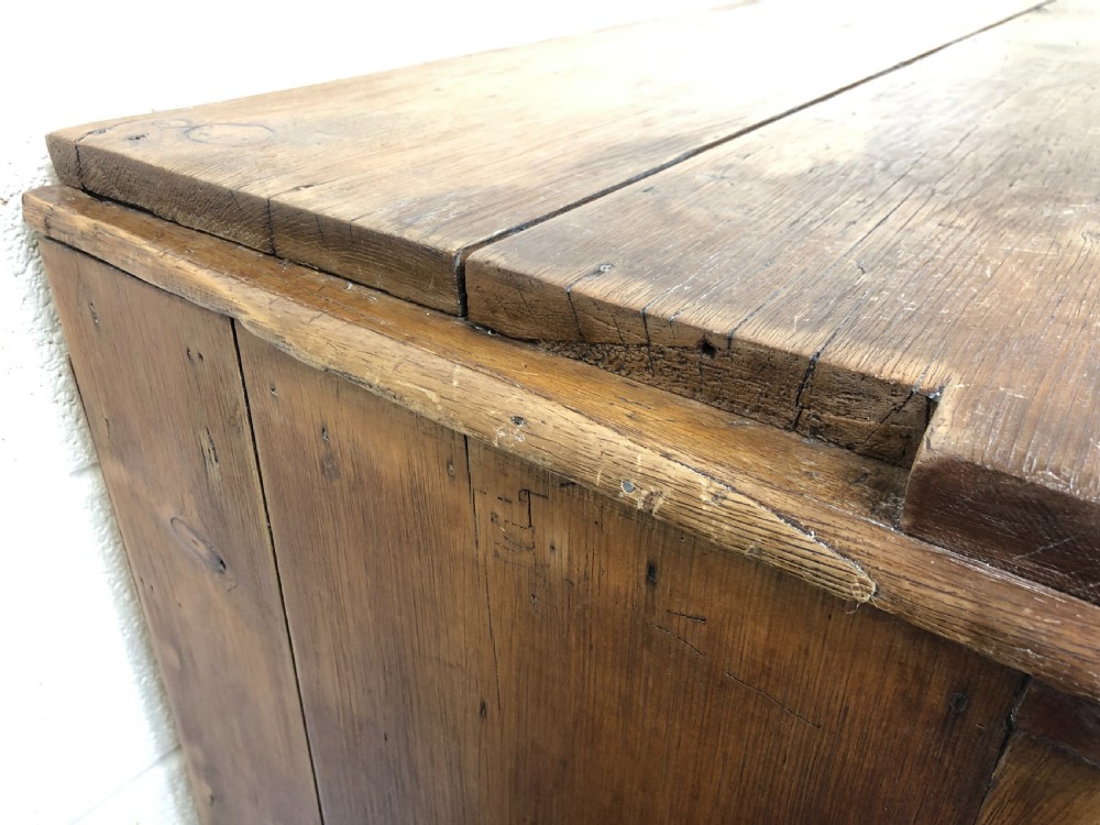 Rustic Antique Pine Dresser Base Sideboard View IX