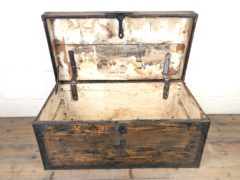 Wooden Metal Bound Travel Trunk – Charles Kingston  View IX