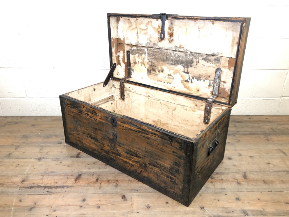 Wooden Metal Bound Travel Trunk – Charles Kingston  View XIX
