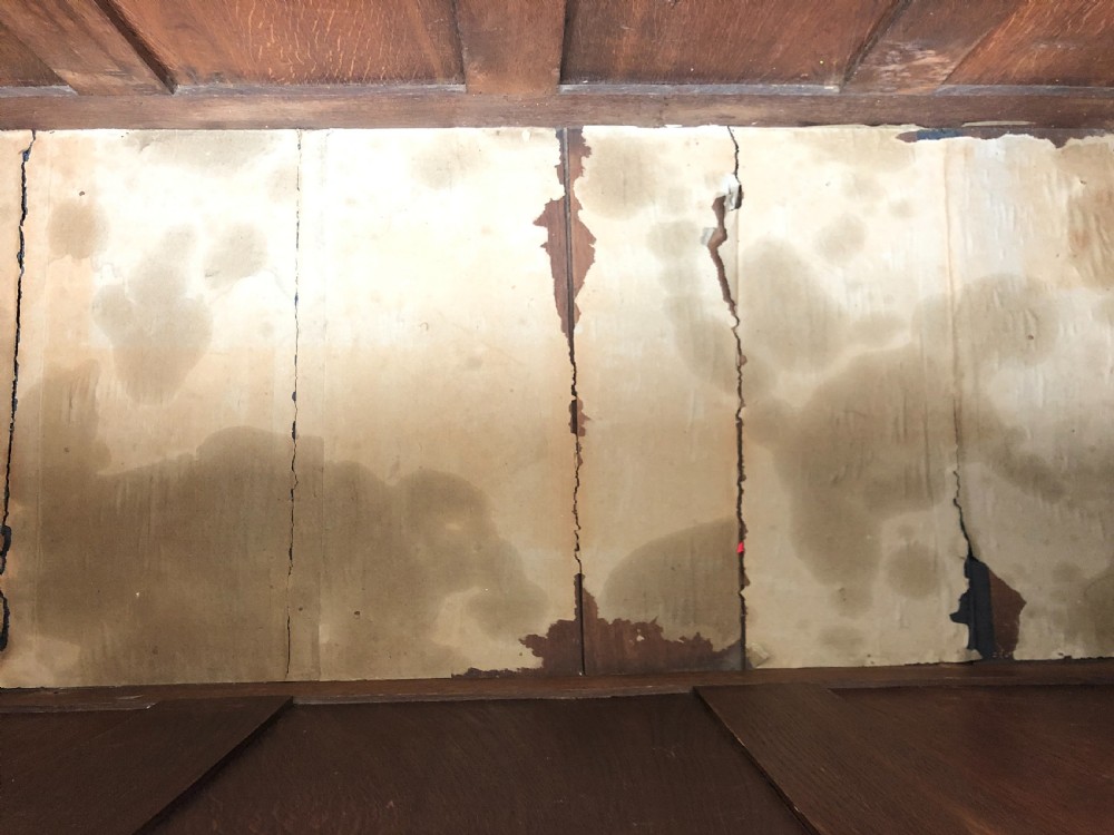 Antique 18th Century Oak Coffer with Panel Front View V