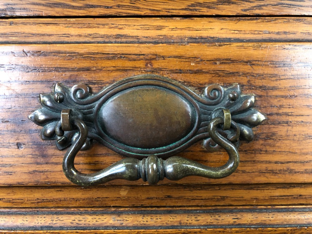 Antique Oak Hall Stand with Mirror  View VII
