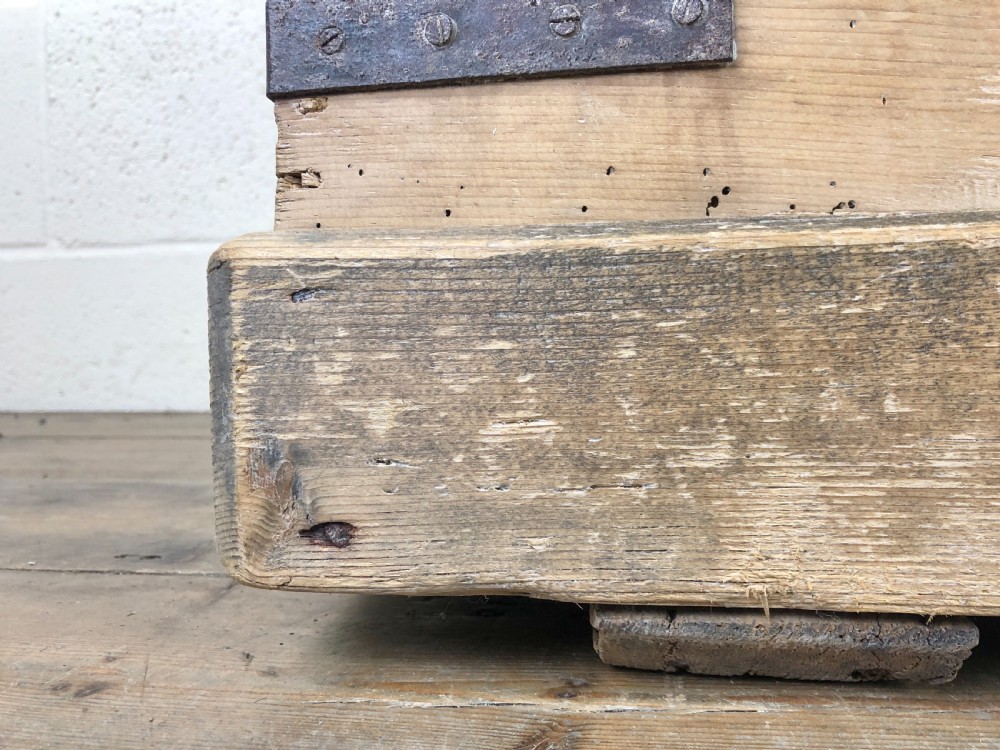 19th Century Antique Pine Sea Trunk or Sea Chest View V