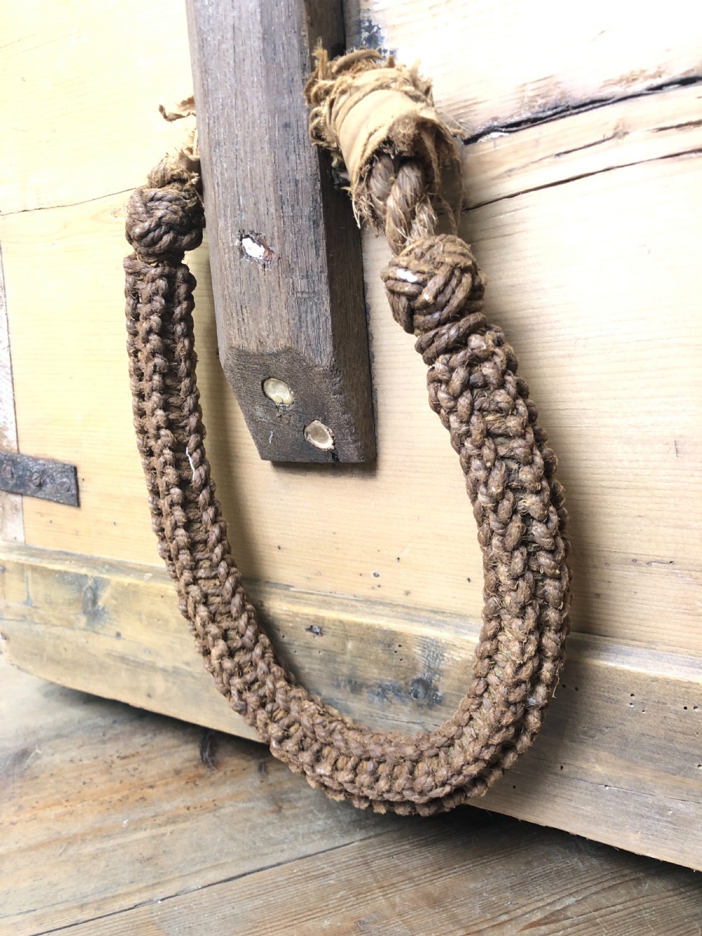 19th Century Antique Pine Sea Trunk or Sea Chest View XV