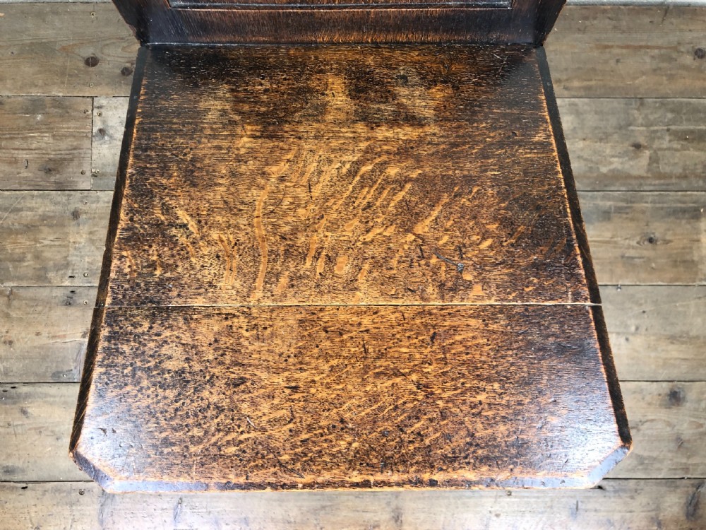 19th Century Carved Oak Hall Chair  View V
