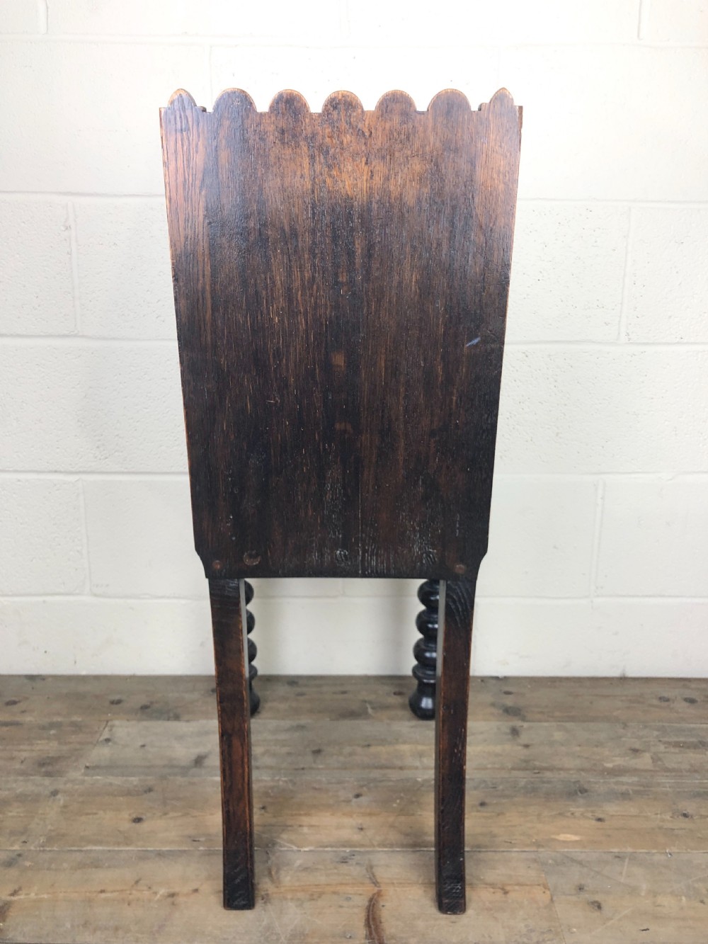 19th Century Carved Oak Hall Chair  View X