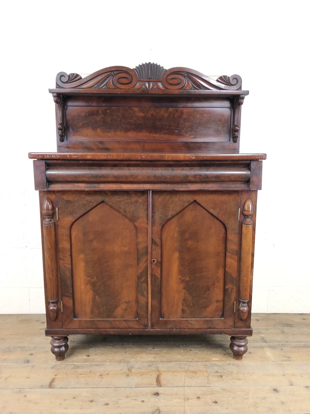 Antique 19th Century Mahogany Chiffonier Sideboard