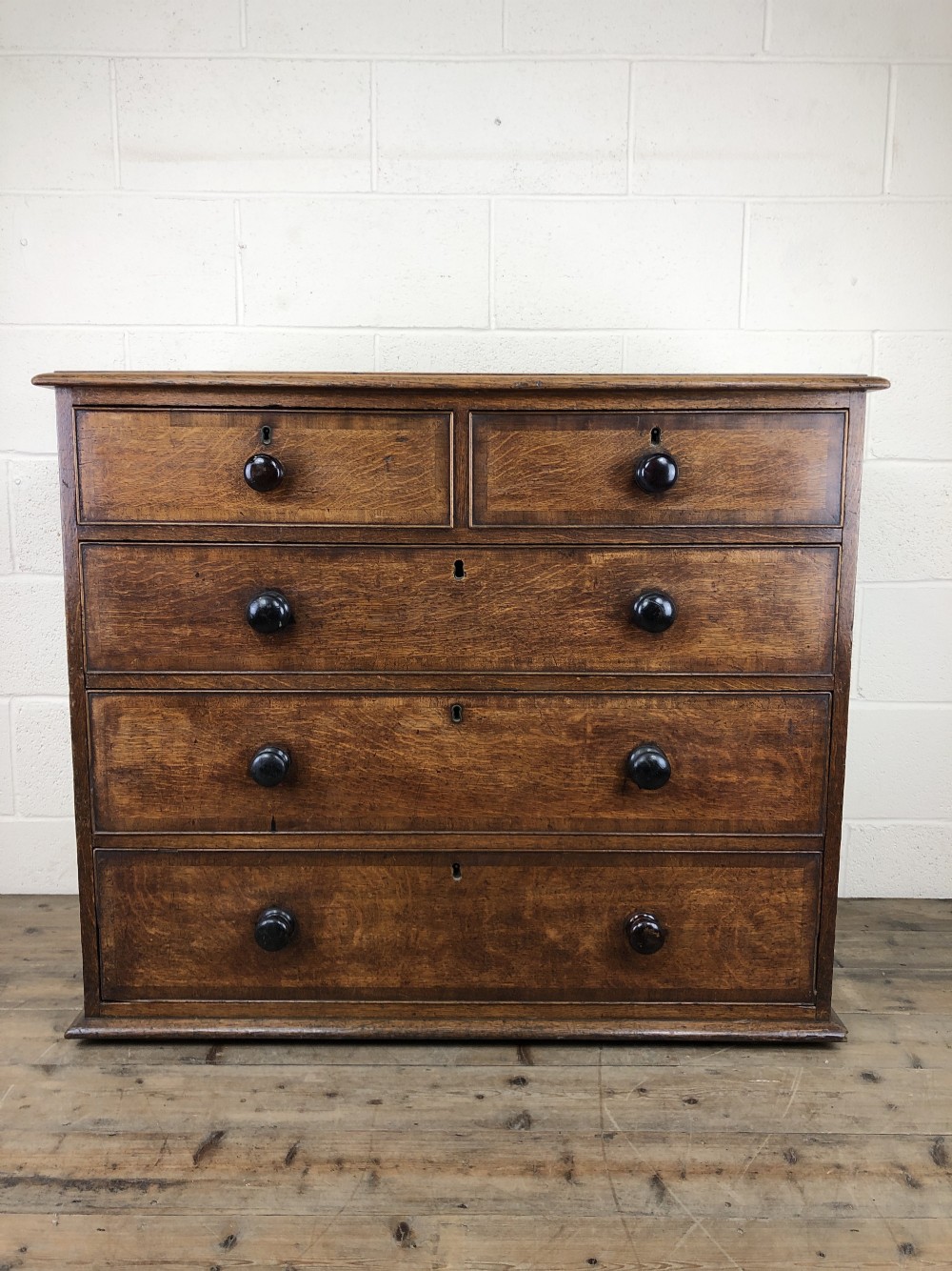 19th Century Antique Oak Chest of Drawers
