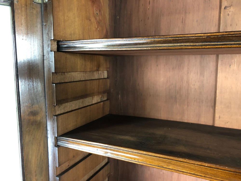 Antique 19th Century Two Stage Mahogany Bookcase  View V