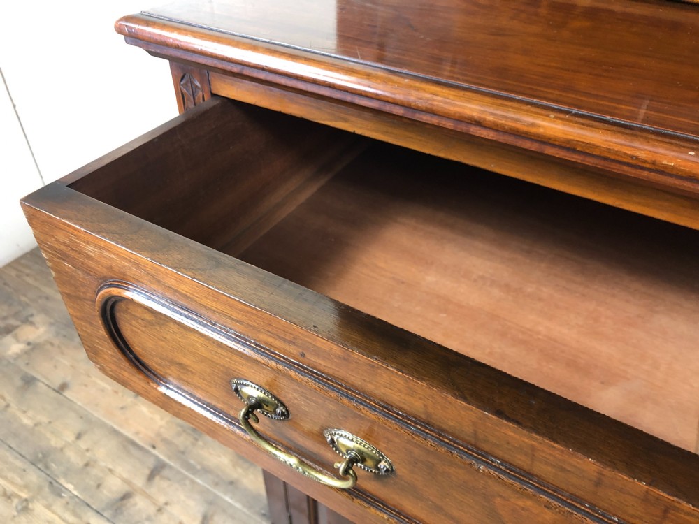 Antique 19th Century Two Stage Mahogany Bookcase  View IX