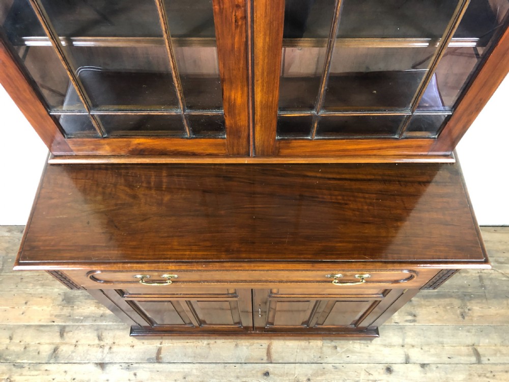 Antique 19th Century Two Stage Mahogany Bookcase  View XIV