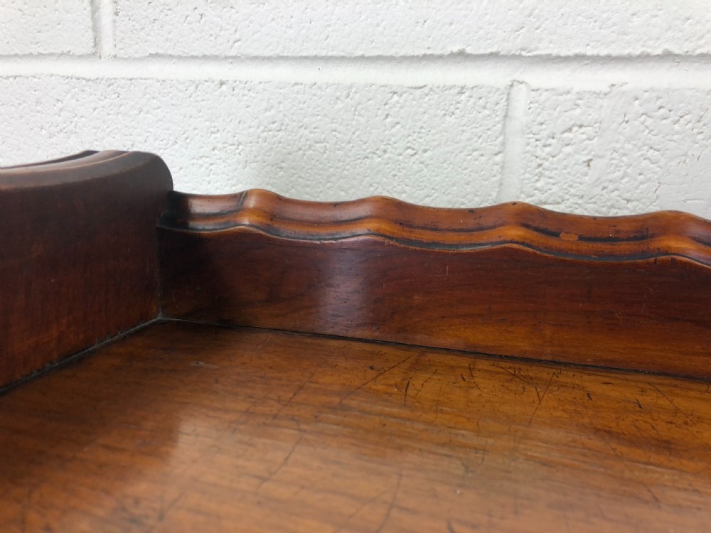Victorian Walnut Open Bookcase with Gallery Top View IV
