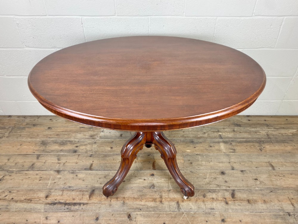 Victorian Mahogany Oval Tilt Top Table