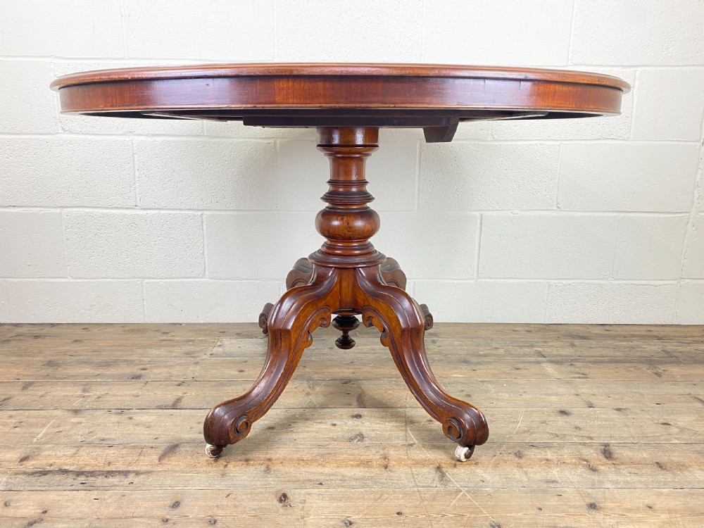 Victorian Mahogany Oval Tilt Top Table View II