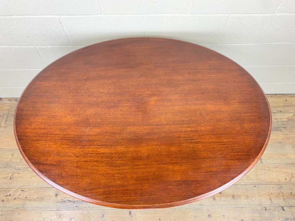 Victorian Mahogany Oval Tilt Top Table View VI