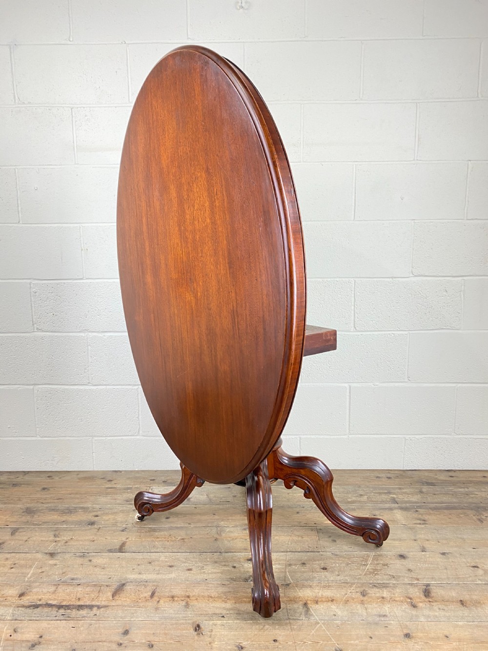 Victorian Mahogany Oval Tilt Top Table View VIII
